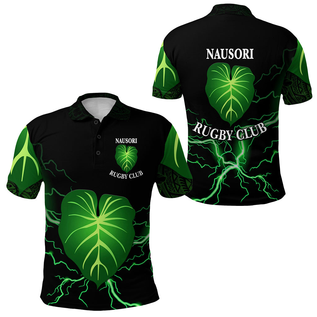 Fiji Nausori Rugby Polo Shirt Simple Style LT8 Unisex Black - Polynesian Pride