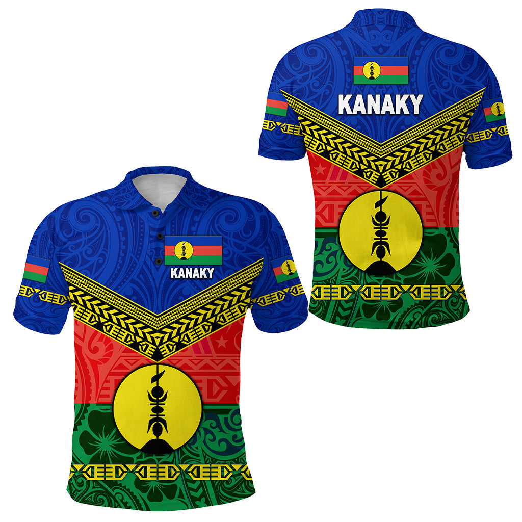 New Caledonia Kanaky Polo Shirt Kanaky Vibes LT8 Unisex Blue - Polynesian Pride
