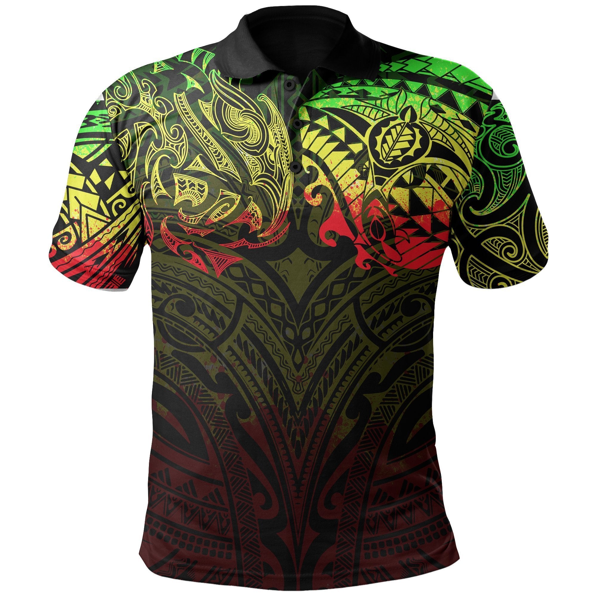 New Zealand Polo Shirt, Maori Polynesian Tattoo Reggage Reggage - Polynesian Pride