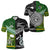 New Zealand Cook Islands Polo Shirt Maori Together Black LT8 Unisex Green - Polynesian Pride