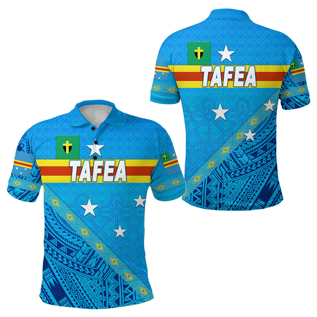 Tafea Province Polo Shirt Vanuatu Pattern Unique Style LT8 Unisex Blue - Polynesian Pride