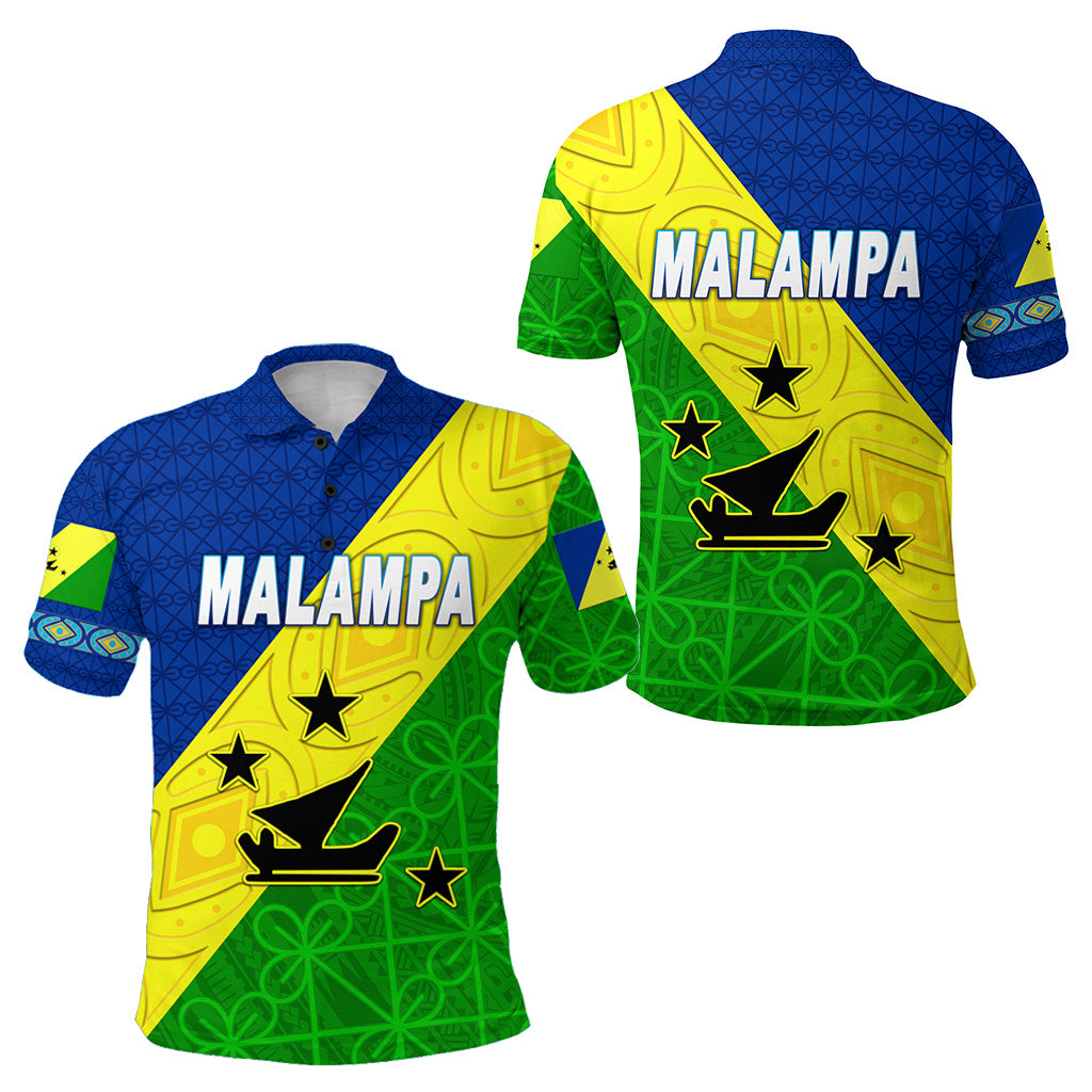 Malampa Province Polo Shirt Vanuatu Pattern Unique Style LT8 Unisex Blue - Polynesian Pride