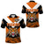 Papua New Guinea Lae Snax Tigers Polo Shirt Rugby Simple Style Black LT8 Unisex Orange - Polynesian Pride