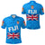 Fiji Day Polo Shirt Flag Vibes LT8 Blue - Polynesian Pride