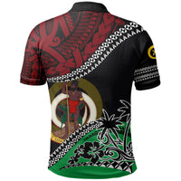 Custom Vanuatu Polo Shirt Fall In The Wave - Polynesian Pride