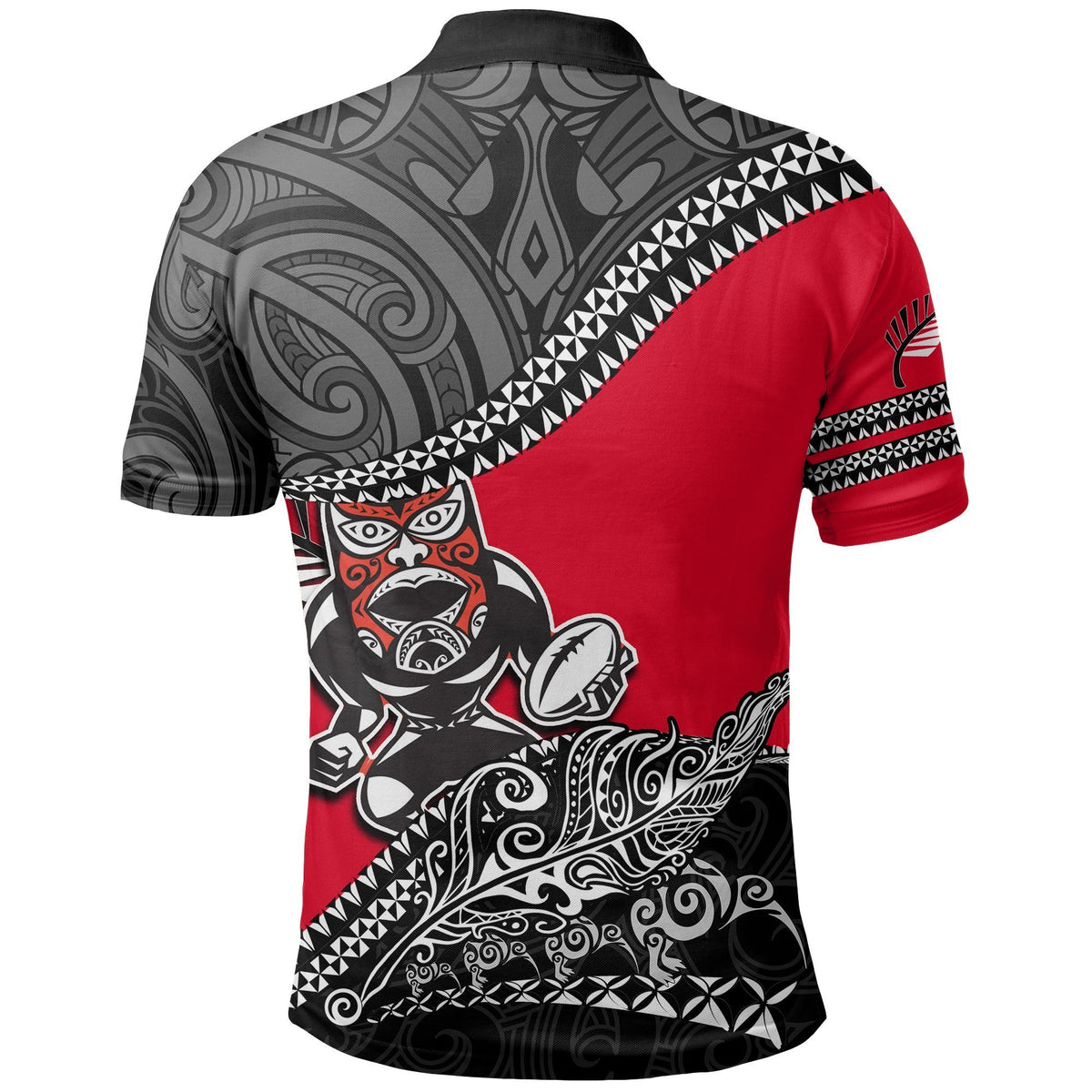 New Zealand Maori Polo Shirt Fall In Rugby - Polynesian Pride
