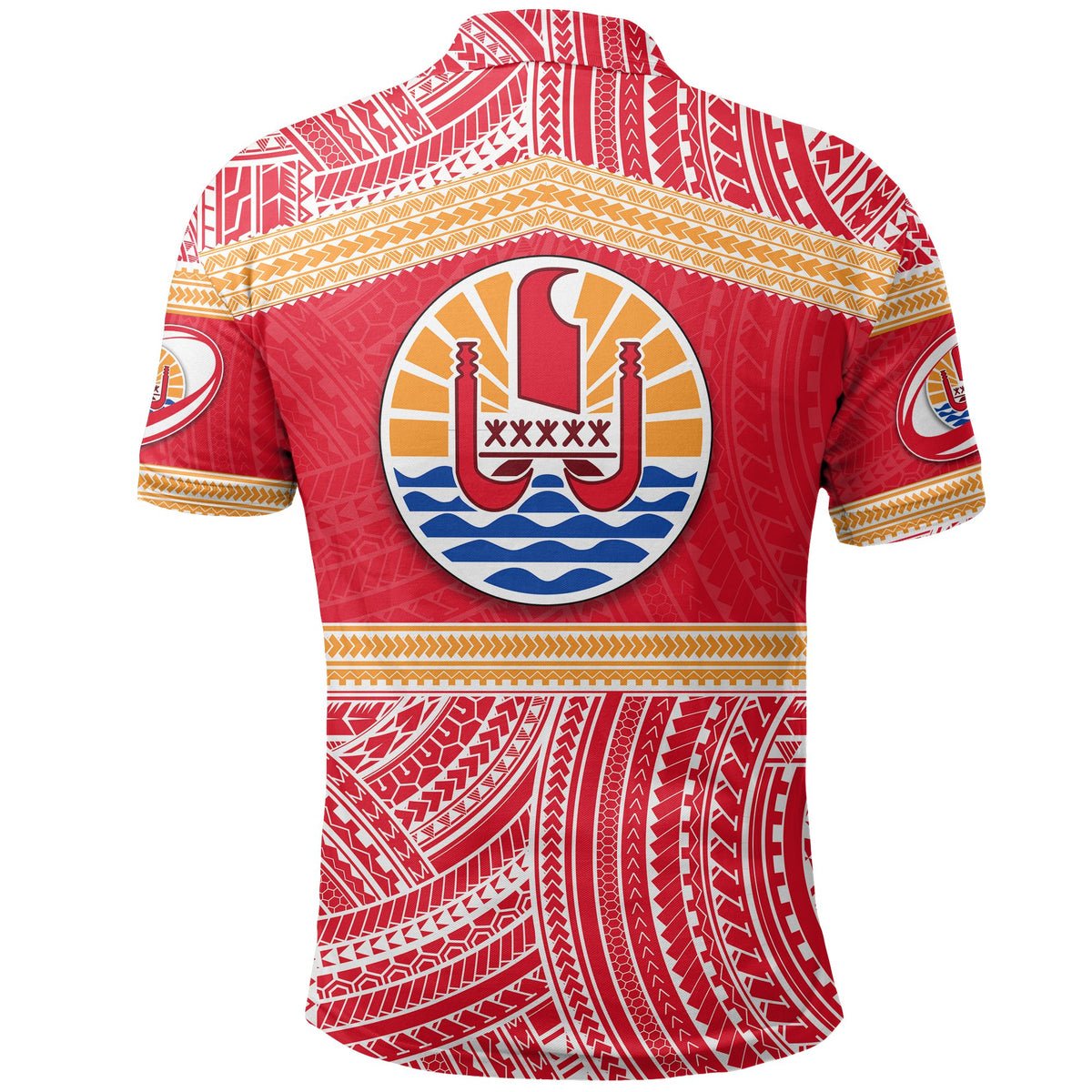 Tahiti Rugby Polynesian Patterns Polo Shirt - Polynesian Pride