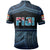 Fiji Rugby Polynesian Patterns Polo Shirt Blue - Polynesian Pride