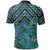 New Zealand Polo Shirt Maori Graphic Tee patterns Paua Shell LT6 - Polynesian Pride