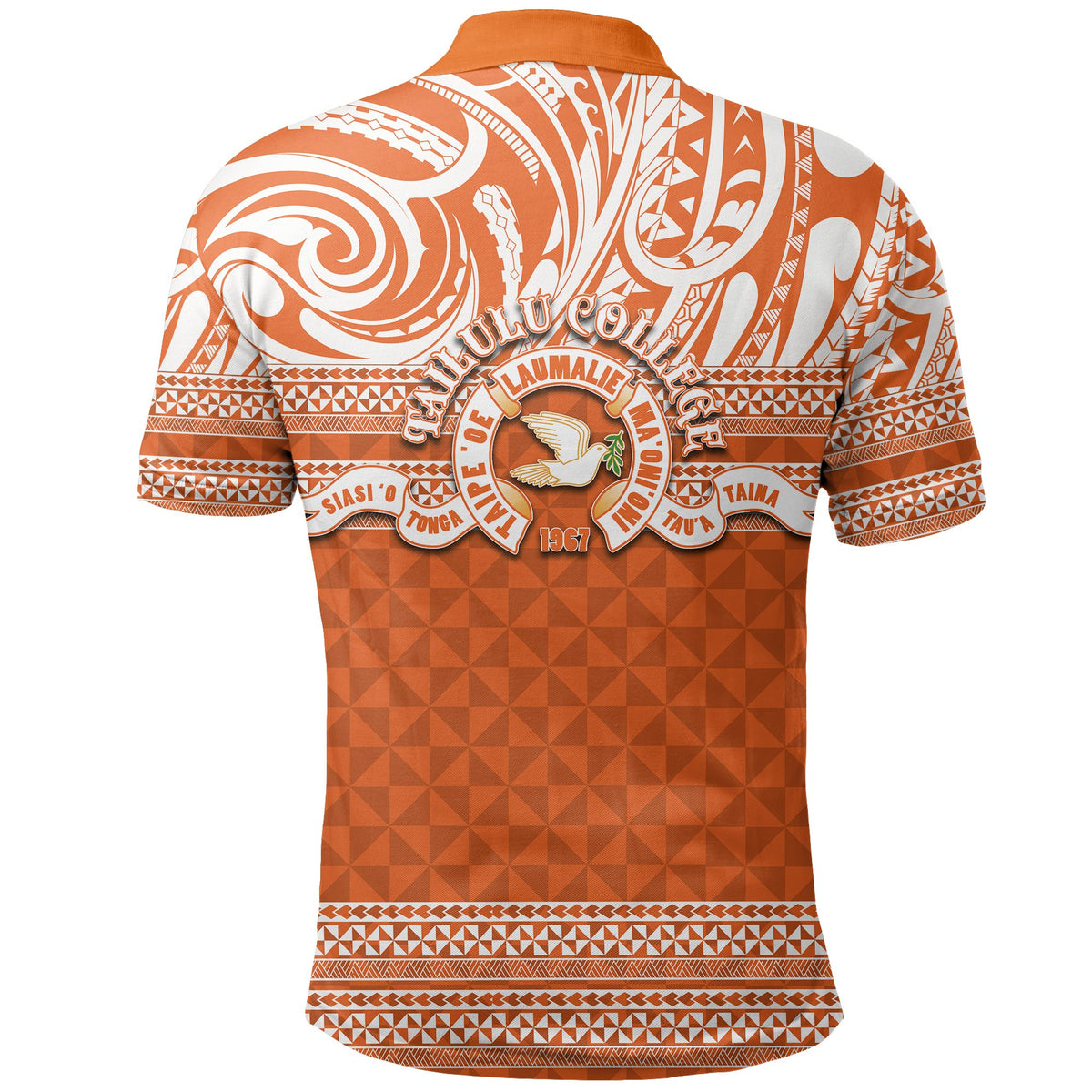 Tailulu College Polo Shirt Tonga Patterns - Polynesian Pride