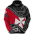 Wallis and Futuna Hoodie Fall In The Wave Unisex Black Red - Polynesian Pride