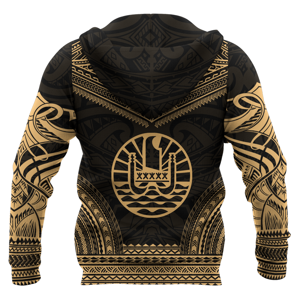 French Polynesia Gold Chief Hoodie - Polynesian Pride