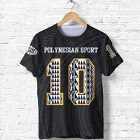 Polynesian T Shirt Polynesian Sport No.10 Tattoo Unisex Black - Polynesian Pride