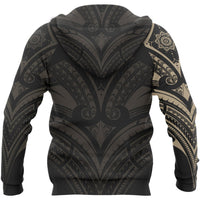 Hoodie Polynesian Flower Tattoo Style - Polynesian Pride