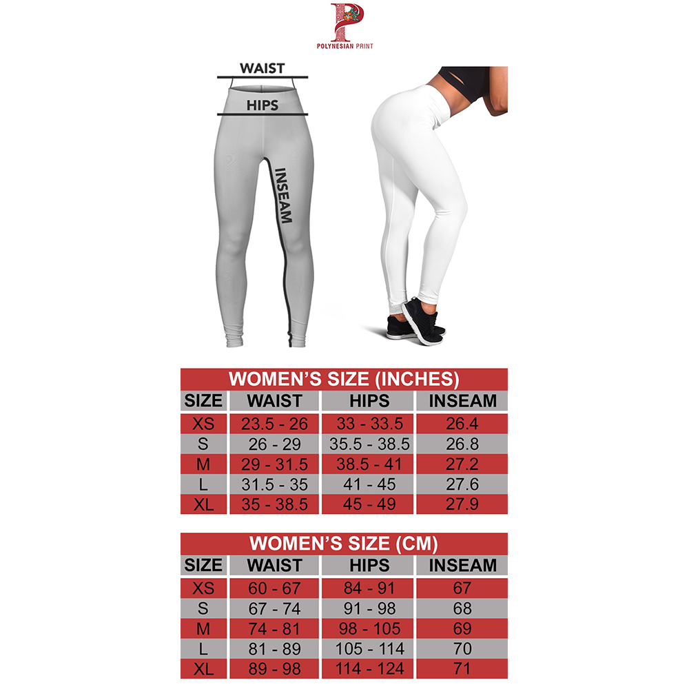 Tahiti Women's Leggings - Blue Active Style - Polynesian Pride