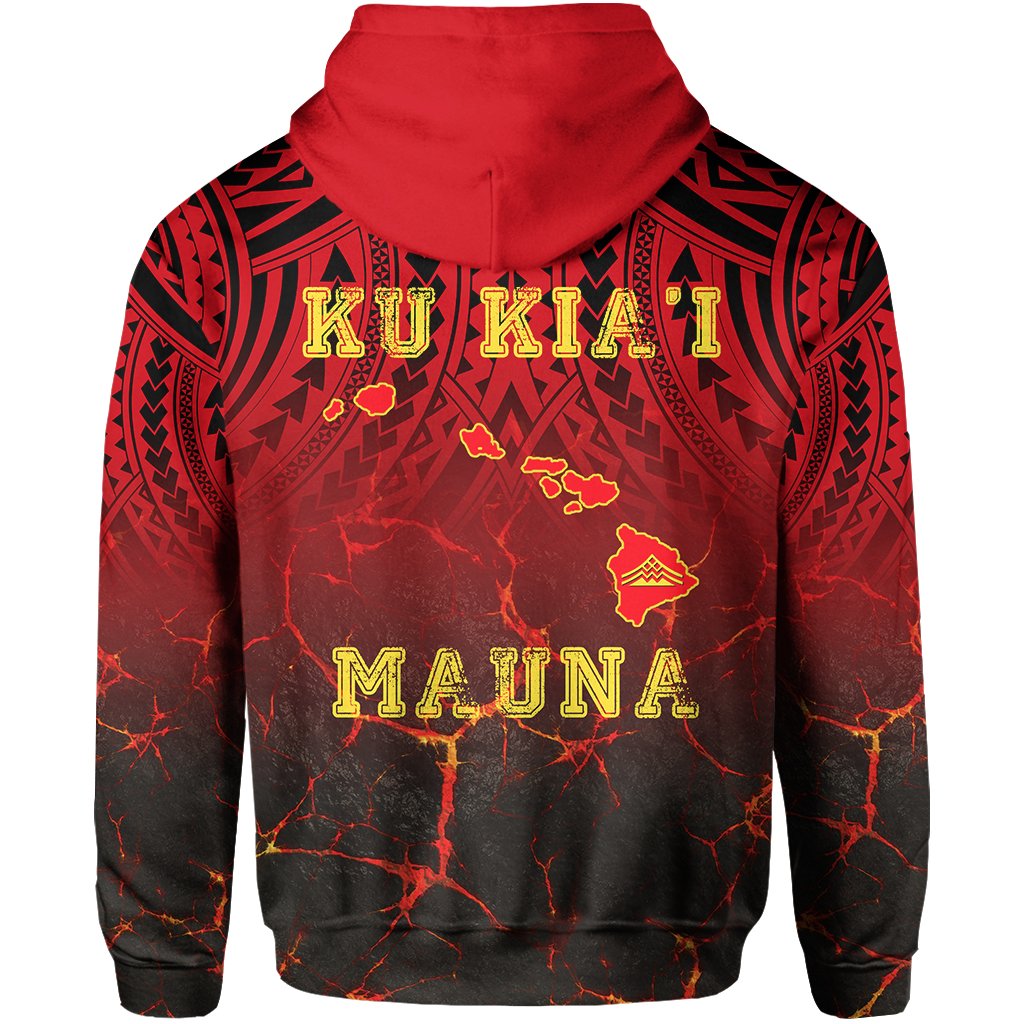 Hawaii Hoodie Zip Protect Mauna Kea - Polynesian Pride