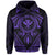 Polynesian Kakau Kanaka Turtle Map Hawaii Hoodie Circle Style Purple - Polynesian Pride