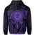 Polynesian Kakau Kanaka Turtle Map Hawaii Hoodie Circle Style Purple - Polynesian Pride