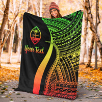 Guam Custom Personalised Premium Blanket - Reggae Polynesian Tentacle Tribal Pattern - Polynesian Pride