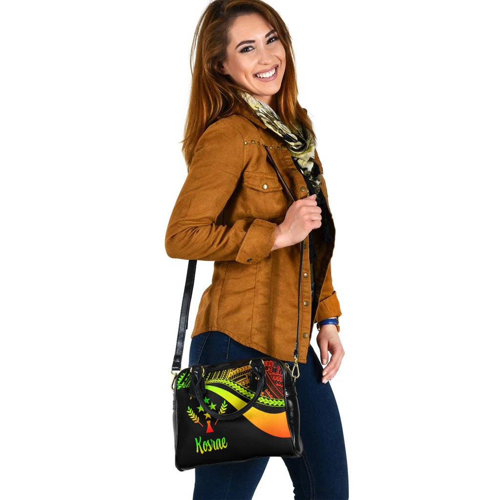Kosrae Shoulder Handbag - Reggae Polynesian Tentacle Tribal Pattern - Polynesian Pride