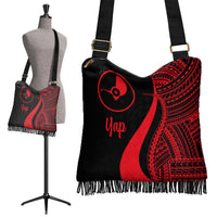 Yap Boho Handbag - Red Polynesian Tentacle Tribal Pattern - Polynesian Pride