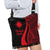 Marshall Islands Boho Handbag - Red Polynesian Tentacle Tribal Pattern