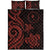 Chuuk Quilt Bed Set - Red Tentacle Turtle - Polynesian Pride