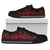 Tuvalu Low Top Canvas Shoes - Red Tentacle Turtle - Polynesian Pride