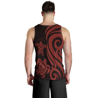 Niue Men's Tank Top - Red Tentacle Turtle - Polynesian Pride