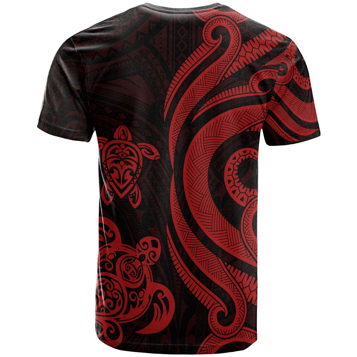 Papua New Guinea T Shirt Red Tentacle Turtle - Polynesian Pride