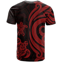Vanuatu T Shirt Red Tentacle Turlte - Polynesian Pride