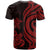 Cook Islands T Shirt Red Tentacle Turlte - Polynesian Pride