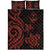 Guam Quilt Bed Set - Red Tentacle Turtle - Polynesian Pride