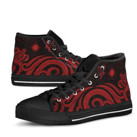 Marshall Islands High Top Shoes - Red Tentacle Turtle - Polynesian Pride