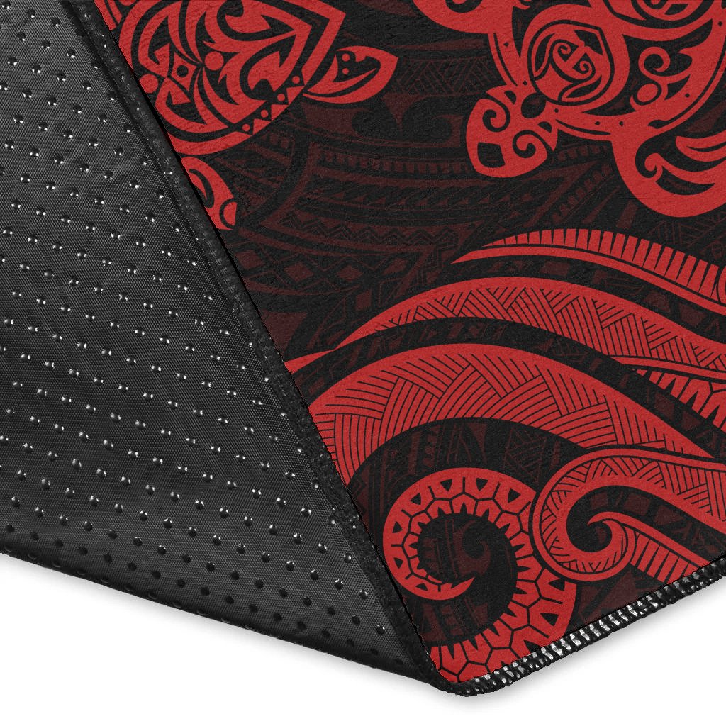 Tokelau Area Rug - Red Tentacle Turtle - Polynesian Pride