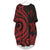 Kosrae Batwing Pocket Dress - Red Tentacle Turtle Women Red - Polynesian Pride