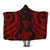 Chuuk Hooded Blanket - Red Tentacle Turtle Hooded Blanket Red - Polynesian Pride