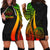Palau Women's Hoodie Dress - Reggae Polynesian Tentacle Tribal Pattern Reggae - Polynesian Pride