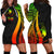 Yap Women's Hoodie Dress - Reggae Polynesian Tentacle Tribal Pattern Reggae - Polynesian Pride