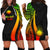 Marshall Islands Women's Hoodie Dress - Reggae Polynesian Tentacle Tribal Pattern Reggae - Polynesian Pride