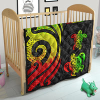 Tokelau Premium Quilt - Reggae Tentacle Turtle - Polynesian Pride
