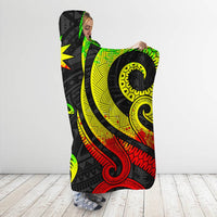 Nauru Hooded Blanket - Reggae Tentacle Turtle - Polynesian Pride