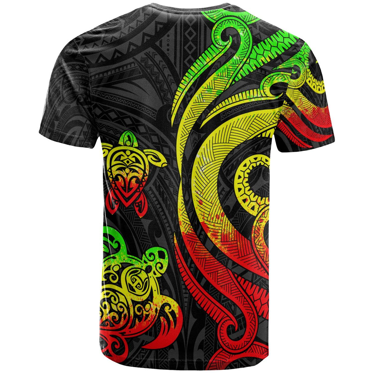 Wallis and Futuna T Shirt Reggae Tentacle Turtle - Polynesian Pride