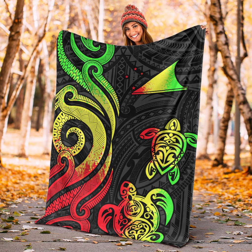 Tokelau Premium Blanket - Reggae Tentacle Turtle - Polynesian Pride