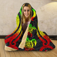 Pohnpei Hooded Blanket - Reggae Tentacle Turtle - Polynesian Pride