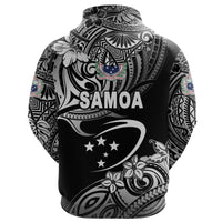 Custom Manu Samoa Rugby Hoodie Unique Vibes Black - Polynesian Pride