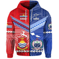 Samoa and Kiribati Hoodie Together LT8 - Polynesian Pride
