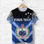 Custom Manu Samoa Rugby T Shirt Creative Style Blue - Polynesian Pride