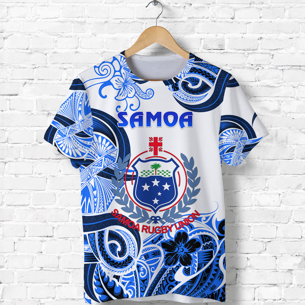 Custom Samoa Manu T Shirt Rugby Unique Style White LT8 - Polynesian Pride