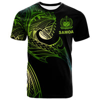 Samoa T Shirt Leader Wolf Is You Gradient Color Unisex Black - Polynesian Pride